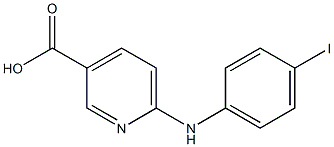 6-[(4-iodophenyl)amino]pyridine-3-carboxylic acid 化学構造式