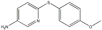 6-[(4-methoxyphenyl)sulfanyl]pyridin-3-amine Structure