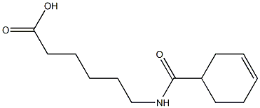 6-[(cyclohex-3-en-1-ylcarbonyl)amino]hexanoic acid,,结构式