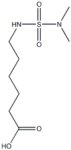 6-[(dimethylsulfamoyl)amino]hexanoic acid Structure