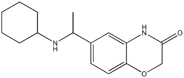 6-[1-(cyclohexylamino)ethyl]-3,4-dihydro-2H-1,4-benzoxazin-3-one