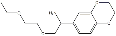 6-[1-amino-2-(2-ethoxyethoxy)ethyl]-2,3-dihydro-1,4-benzodioxine|