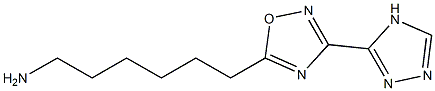  6-[3-(4H-1,2,4-triazol-3-yl)-1,2,4-oxadiazol-5-yl]hexan-1-amine