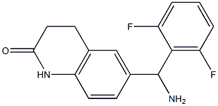 6-[amino(2,6-difluorophenyl)methyl]-1,2,3,4-tetrahydroquinolin-2-one Structure