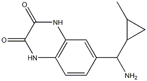 6-[amino(2-methylcyclopropyl)methyl]-1,2,3,4-tetrahydroquinoxaline-2,3-dione|