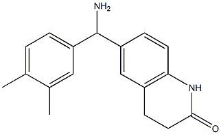 6-[amino(3,4-dimethylphenyl)methyl]-1,2,3,4-tetrahydroquinolin-2-one 化学構造式