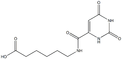  6-{[(2,6-dioxo-1,2,3,6-tetrahydropyrimidin-4-yl)carbonyl]amino}hexanoic acid