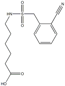 6-{[(2-cyanophenyl)methane]sulfonamido}hexanoic acid