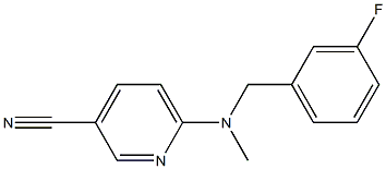 6-{[(3-fluorophenyl)methyl](methyl)amino}pyridine-3-carbonitrile