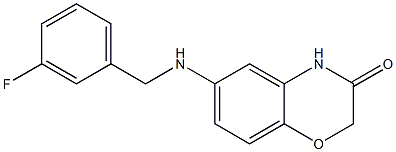 6-{[(3-fluorophenyl)methyl]amino}-3,4-dihydro-2H-1,4-benzoxazin-3-one
