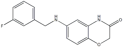  6-{[(3-fluorophenyl)methyl]amino}-3,4-dihydro-2H-1,4-benzoxazin-3-one