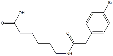 6-{[(4-bromophenyl)acetyl]amino}hexanoic acid Structure