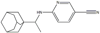 6-{[1-(adamantan-1-yl)ethyl]amino}pyridine-3-carbonitrile Struktur