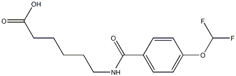 6-{[4-(difluoromethoxy)phenyl]formamido}hexanoic acid