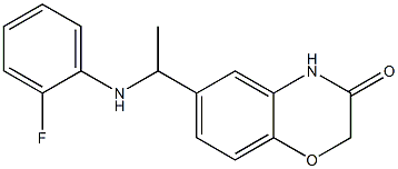  6-{1-[(2-fluorophenyl)amino]ethyl}-3,4-dihydro-2H-1,4-benzoxazin-3-one