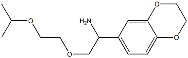 6-{1-amino-2-[2-(propan-2-yloxy)ethoxy]ethyl}-2,3-dihydro-1,4-benzodioxine