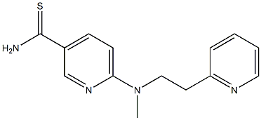 6-{methyl[2-(pyridin-2-yl)ethyl]amino}pyridine-3-carbothioamide|