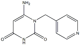 6-amino-1-(pyridin-4-ylmethyl)-1,2,3,4-tetrahydropyrimidine-2,4-dione,,结构式