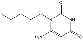 6-amino-1-pentyl-1,2,3,4-tetrahydropyrimidine-2,4-dione Structure