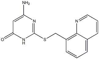 6-amino-2-[(quinolin-8-ylmethyl)sulfanyl]-3,4-dihydropyrimidin-4-one