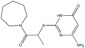 6-amino-2-{[1-(azepan-1-yl)-1-oxopropan-2-yl]sulfanyl}-3,4-dihydropyrimidin-4-one