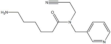 6-amino-N-(2-cyanoethyl)-N-(pyridin-3-ylmethyl)hexanamide Structure