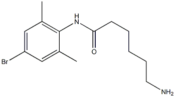 6-amino-N-(4-bromo-2,6-dimethylphenyl)hexanamide Struktur