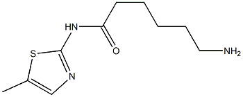 6-amino-N-(5-methyl-1,3-thiazol-2-yl)hexanamide Structure