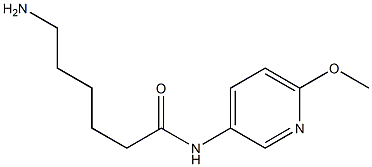 6-amino-N-(6-methoxypyridin-3-yl)hexanamide,,结构式