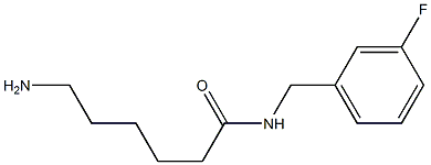 6-amino-N-[(3-fluorophenyl)methyl]hexanamide|