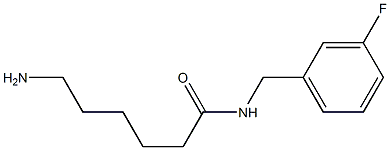  6-amino-N-[(3-fluorophenyl)methyl]hexanamide