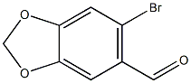 6-bromo-2H-1,3-benzodioxole-5-carbaldehyde Structure