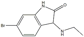 6-bromo-3-(ethylamino)-1,3-dihydro-2H-indol-2-one,,结构式