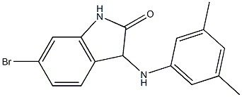 6-bromo-3-[(3,5-dimethylphenyl)amino]-2,3-dihydro-1H-indol-2-one Structure