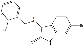 6-bromo-3-{[(2-chlorophenyl)methyl]amino}-2,3-dihydro-1H-indol-2-one Structure