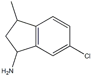 6-chloro-3-methyl-2,3-dihydro-1H-inden-1-amine 结构式