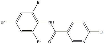 6-chloro-N-(2,4,6-tribromophenyl)pyridine-3-carboxamide Structure