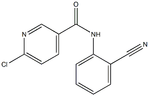 6-chloro-N-(2-cyanophenyl)pyridine-3-carboxamide Struktur