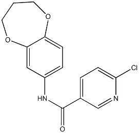 6-chloro-N-(3,4-dihydro-2H-1,5-benzodioxepin-7-yl)pyridine-3-carboxamide