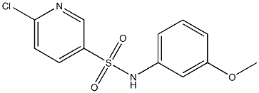 6-chloro-N-(3-methoxyphenyl)pyridine-3-sulfonamide|