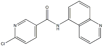6-chloro-N-(quinolin-5-yl)pyridine-3-carboxamide Structure