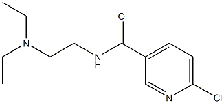 6-chloro-N-[2-(diethylamino)ethyl]pyridine-3-carboxamide Struktur