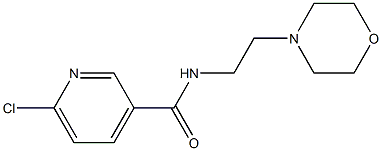 6-chloro-N-[2-(morpholin-4-yl)ethyl]pyridine-3-carboxamide