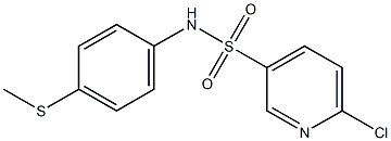 6-chloro-N-[4-(methylsulfanyl)phenyl]pyridine-3-sulfonamide