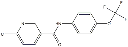 6-chloro-N-[4-(trifluoromethoxy)phenyl]pyridine-3-carboxamide