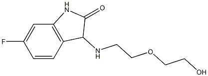 6-fluoro-3-{[2-(2-hydroxyethoxy)ethyl]amino}-2,3-dihydro-1H-indol-2-one Structure