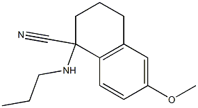 6-methoxy-1-(propylamino)-1,2,3,4-tetrahydronaphthalene-1-carbonitrile,,结构式