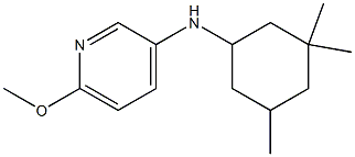 6-methoxy-N-(3,3,5-trimethylcyclohexyl)pyridin-3-amine 结构式