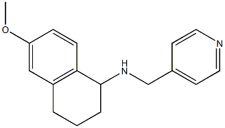 6-methoxy-N-(pyridin-4-ylmethyl)-1,2,3,4-tetrahydronaphthalen-1-amine Structure