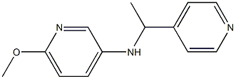 6-methoxy-N-[1-(pyridin-4-yl)ethyl]pyridin-3-amine Structure